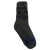 Grey patterned non-slip winter sock