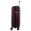 Burgundy hard-shell suitcase with wheels and handle