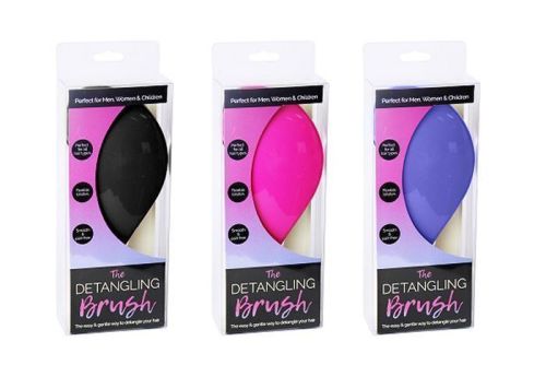 v563 pe0087 202512011600 00.jpg Three packaged detangling hair brushes in assorted colours