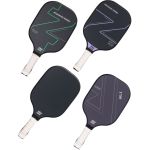 4x graphite carbon fiber pickleball paddles pickle ball racket racquet bulk Four advanced series pickleball paddles with coloured accents