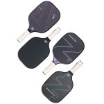 4x graphite carbon fiber pickleball paddles pickle ball racket racquet bulk Four modern pickleball paddles with white grips