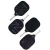 4x graphite carbon fiber pickleball paddles pickle ball racket racquet bulk Four black pickleball paddles with white grips