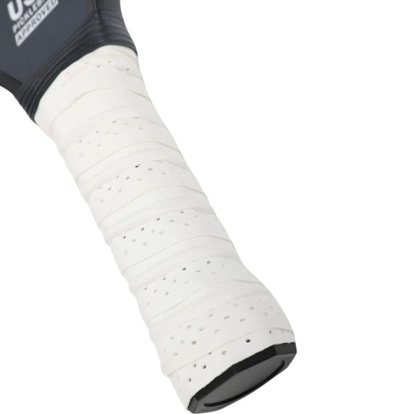4x graphite carbon fiber pickleball paddles pickle ball racket racquet bulk Close-up of tennis racquet handle grip