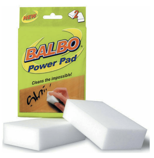 BALBO Power Pad cleaning sponges and packaging