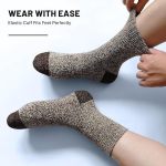 Person wearing elastic cuff ankle socks