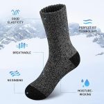 Thermal sock with moisture-wicking and breathable features
