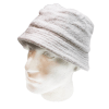 stingy brim terry towelling bucket hat daggy fishing camping lad cap 100% cotton white xxl Light grey fluffy bucket hat on mannequin