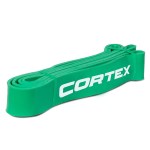 Green Cortex resistance loop band on white background