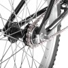 Close-up of bicycle rear wheel and chain