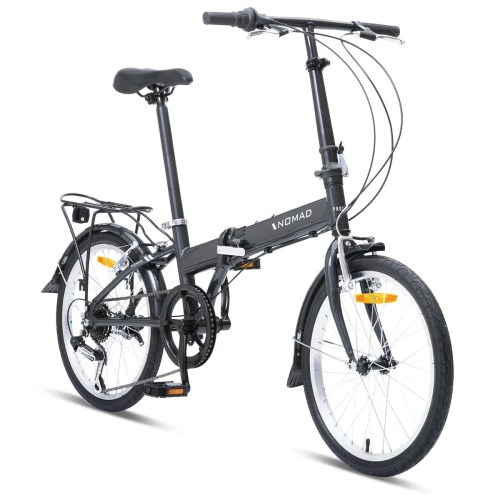 v572 bikpnomad20gry 00.webp Black Nomad folding bike with rear rack