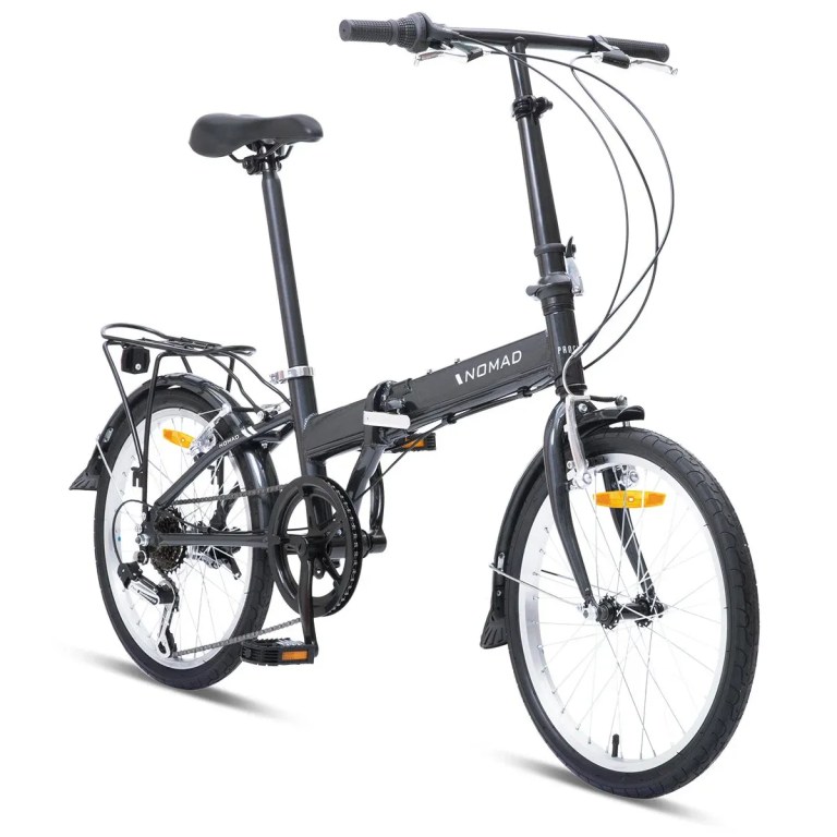 v572 bikpnomad20gry 00.webp Black Nomad folding bike with rear rack