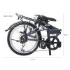 progear bikes nomad folding bike 20 in grey" Folded NOMAD bicycle with dimensions labelled