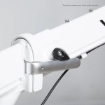 progear bikes nomad folding bike 20 in grey" Close-up of adjustable lamp arm hinge mechanism