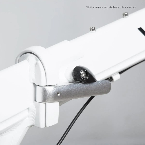 progear bikes nomad folding bike 20 in grey" Close-up of adjustable lamp arm hinge mechanism