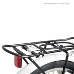 progear bikes nomad folding bike 20 in grey" Black bicycle rear rack with red reflector