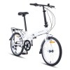 v572 bikpnomad20wht 00.webp White folding bicycle with rear rack