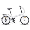 progear bikes nomad folding bike 20 in pearl white" White INOMAD folding bicycle with rear rack