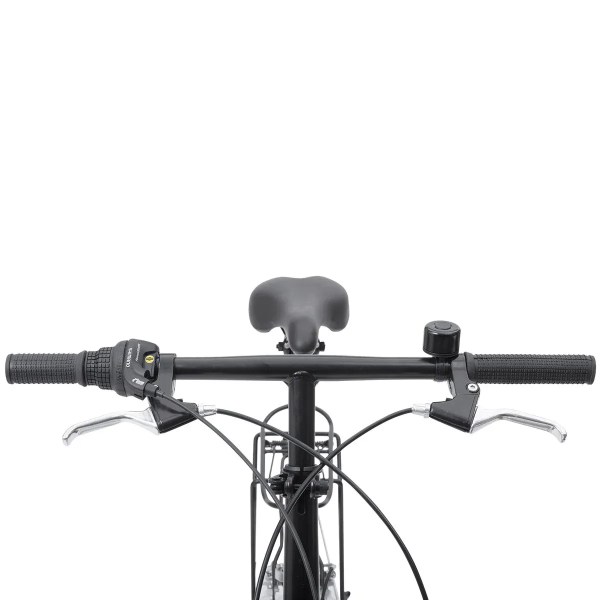 progear bikes nomad folding bike 20 in pearl white" Front view of bicycle handlebars with bell