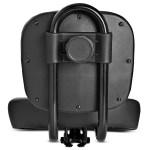 Rear-mounted child bicycle seat with metal frame