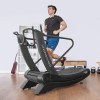 lifespan fitness corsair freerun 105 treadmill Man running on curved home treadmill