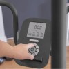 lifespan fitness corsair freerun 105 treadmill Hand pressing button on exercise machine console