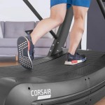 Person walking on treadmill at home