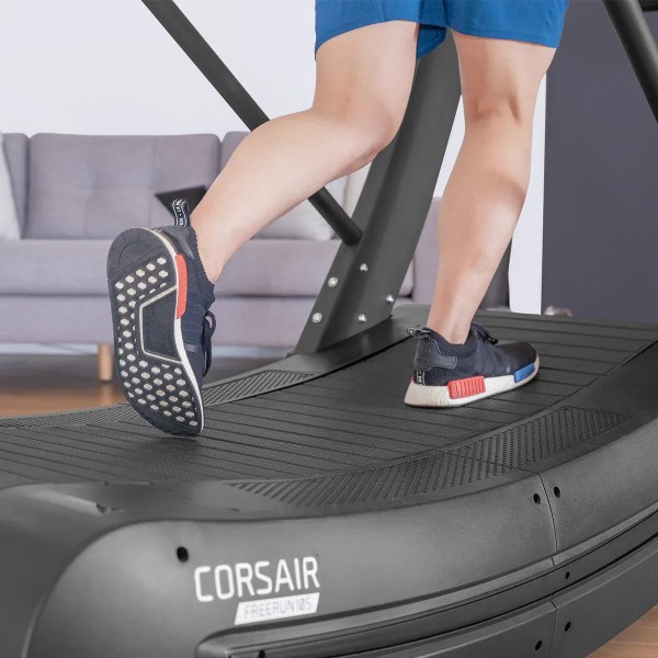lifespan fitness corsair freerun 105 treadmill Person walking on treadmill at home