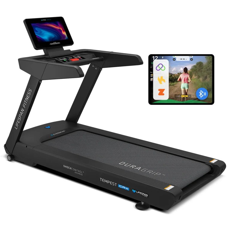 Lifespan Fitness Tempest CRX treadmill with touchscreen display