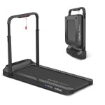 Foldable Lifespan V-Fold treadmill with handle frame