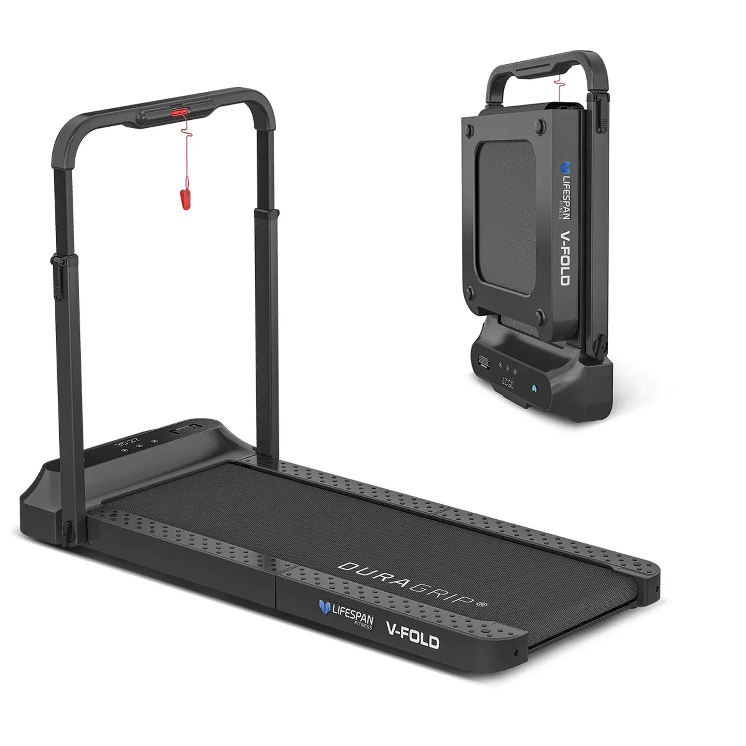 v572 lftm vfold 00.webp Foldable Lifespan V-Fold treadmill with handle frame