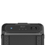 Compact treadmill control panel with digital timer display