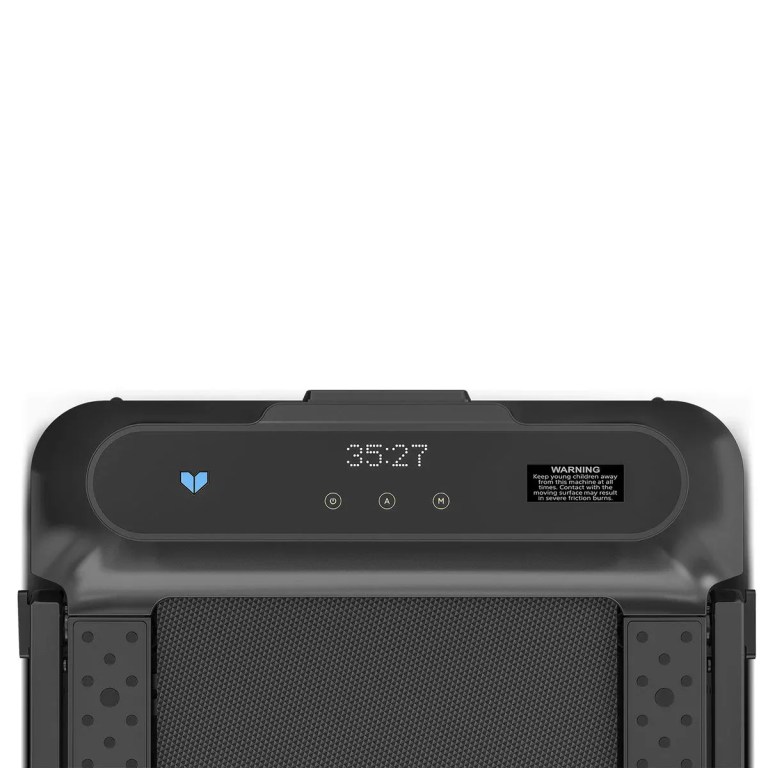 Compact treadmill control panel with digital timer display