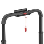 Suitcase handle with built-in USB charging port