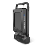 Folded Lifespan V-Fold compact treadmill upright
