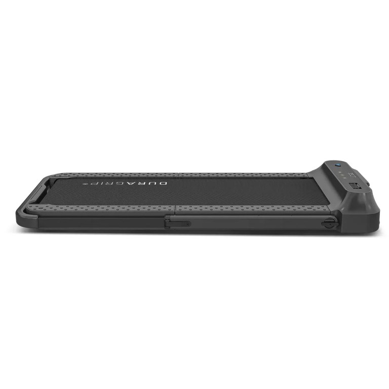 Slim black under-desk treadmill walking pad