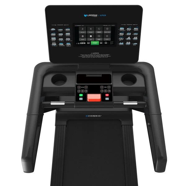 lifespan fitness viper 5 smart treadmill Lifespan Viper treadmill console with touchscreen display