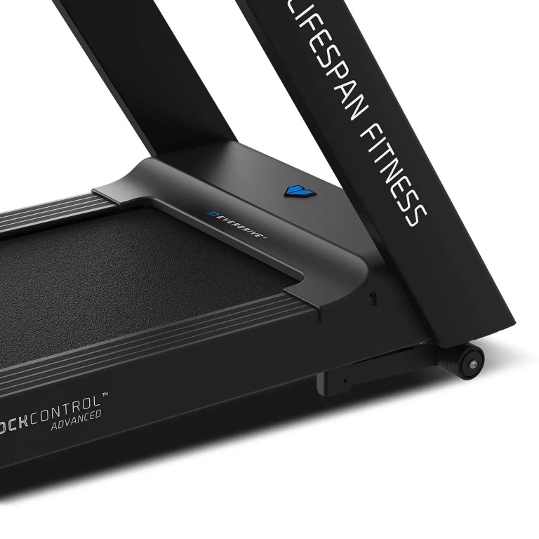 Lifespan Fitness treadmill base close-up