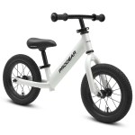 v572 pgbl dl12 pw 00.webp White kids balance bike with black tyres