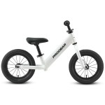 progear duralite kids balance bike 12 pearl white" White kids balance bike with black tyres