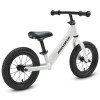 progear duralite kids balance bike 12 pearl white" White children’s balance bike with black tyres
