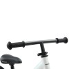 progear duralite kids balance bike 12 pearl white" Close-up of kids bike handlebars and saddle