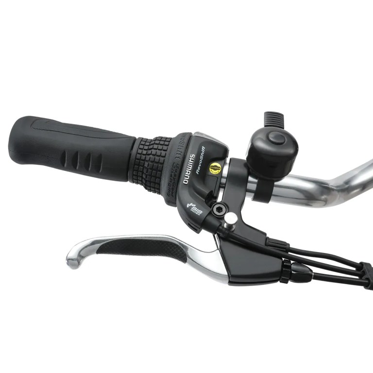 progear bikes e free 24 e trike" Bicycle handlebar with Shimano shifter and brake lever