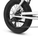 Close-up of fat tyre e-bike rear wheel
