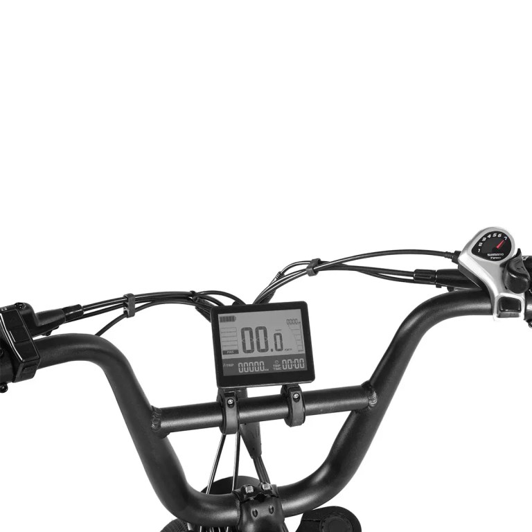 Electric bike handlebars with digital display screen
