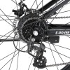 Close-up of e-bike rear derailleur and gears