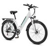 White Progear electric bike with rear rack