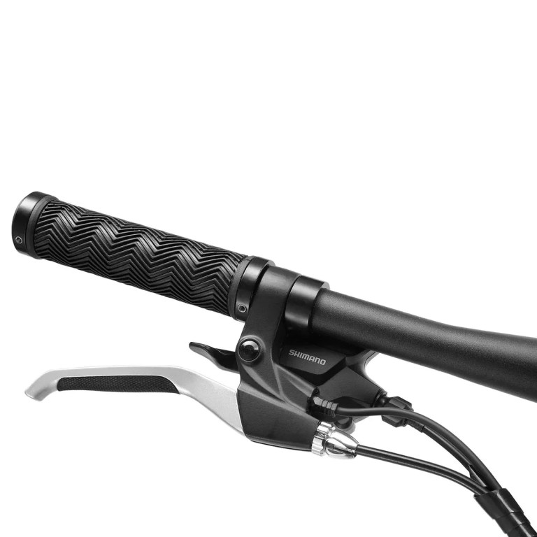progear e vantage 27.5*18 mtb e bike black shadow" Bicycle handlebar with Shimano brake lever and grip