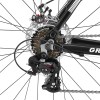 progear gr150 road bike 700*56cm black Close-up of bicycle rear derailleur and cassette