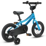 progear duralite kids bike 12 electric blue" Blue kids bike with training wheels