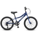 progear duralite 7 speed kids bike 20 royal blue" Blue Progear kids bicycle on white background